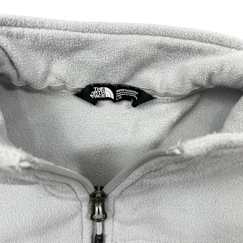 The North Face Large Gray 1/4 Zip‎ Sweatshrit Zipper Pockets